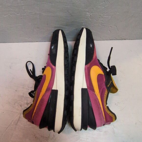 Nike Waffle 1 Active Fuschia Black Sneakers Shoes Women's 7 Run Walk Comfort - Picture 8 of 9